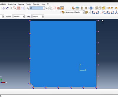 آموزش محاسبه تنش صفحه ای ورق ها در نرم افزار آباکوس